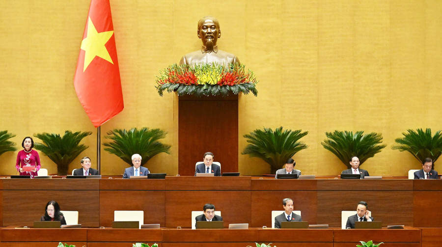 Phó Chủ tịch Quốc hội Nguyễn Thị Thanh phát biểu. Ảnh: Quang Khánh.