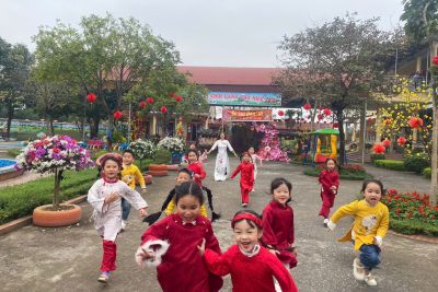 MẦM NON HOÀNG NAM – “BÉ VUI TẾT ĐÓN XUÂN” – NƠI KÝ ỨC TUỔI THƠ NỞ HOA TRONG NÉT TẾT XƯA