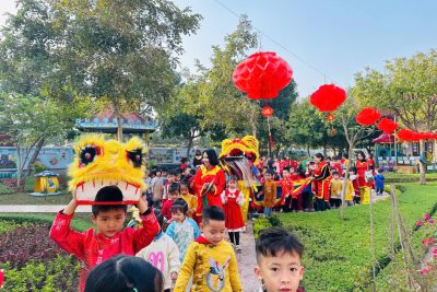 Các hoạt động trong buổi trải nghiệm “Bé vui đón Tết”